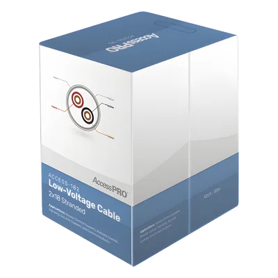 Bobina de cable / 2 conductores / Calibre 18 AWG / FRPVC / 1000 pies / Control de acceso