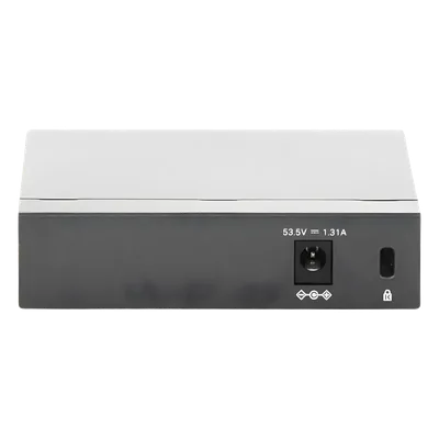 Switch de Escritorio / 5 Puertos Gigabit / 4 Puertos PoE 802.3af/at 65W / PoE Extendido 250m (820 pies) / Sin Ventilador