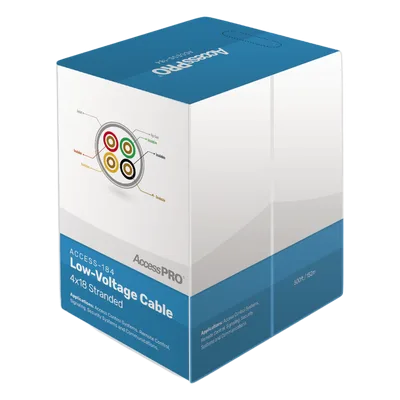 Bobina de cable / 4 conductores / 18 AWG / 152 m (500 ft) / FRPVC / CM / Control de acceso