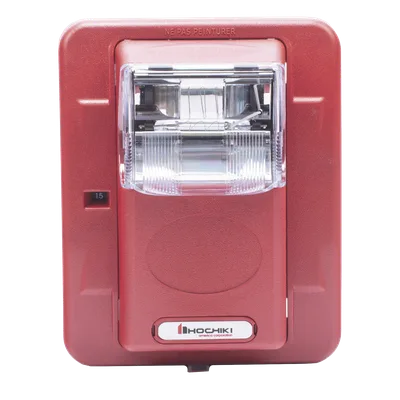 Lámpara Estroboscópica de Pared / 24 Vcc / 15-110 Candelas / 5 Intensidades / Rojo Sin Letrero / 5' x 4.5' x 2.5'