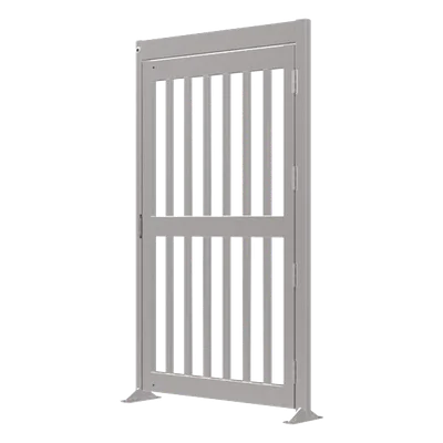 Puerta Peatonal de Alta Seguridad / Cuerpo Completo / Acero Inoxidable #304 Satinado / Cerradura Eléctrica Fail-Safe/Fail-Secure / 1.57 m x 2.13 m (5.15 ft x 6.99 ft)