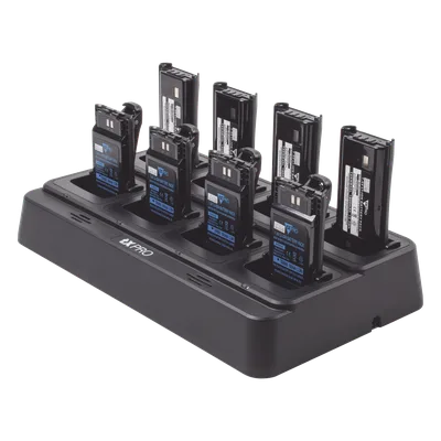Cargador de Escritorio / 8 Cavidades / Dual Química Ni-MH y Li-Ion / 15 V 8 A / 100-240 VCA