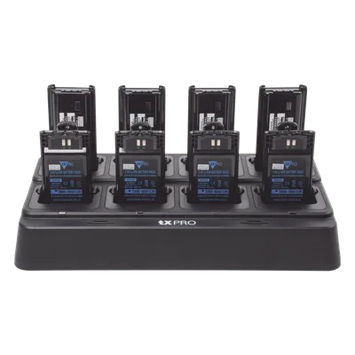 Cargador de Escritorio / 8 Cavidades / Dual Química Ni-MH y Li-Ion / 15 V 8 A / 100-240 VCA