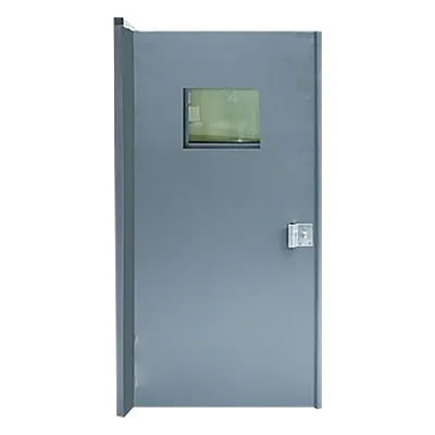 Puerta balística / Nivel III / 0.90 x 2.10 m (2.95 x 6.89 ft) / Acero estructural / Mirilla 28x28 cm