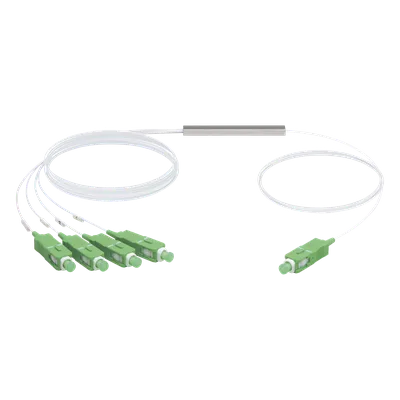 Divisor Óptico PLC / 1x4 / SC/APC / Pérdida ≤7.4 dB / GPON / Rango 1260-1650 nm / -40 a 85 °C
