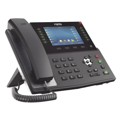 Teléfono IP Empresarial / 20 Líneas SIP / Pantalla Táctil 5' / 60 Teclas DSS / Bluetooth / PoE 802.3af / Dual Gigabit / Video H.264