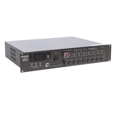Controlador de Evacuación por Voz / Amplificador 500 W / 8 Zonas Independientes / Expansible a 128 Zonas / Salida 100 V / Reproductor MP3 / Radio FM