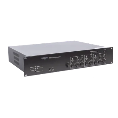 Controlador de Extensión de Evacuación por Voz / 8 Zonas / 500W / 19 Unidades en Cascada / 6 Entradas de Audio / Monitoreo Automático de Bocinas