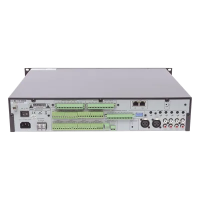 Controlador de Extensión de Evacuación por Voz / 8 Zonas / 500W / 19 Unidades en Cascada / 6 Entradas de Audio / Monitoreo Automático de Bocinas