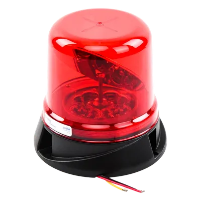 Baliza Rotativa LED / Tecnología Híbrida Sin Escobillas / Salida SAE J845 Clase I / Montaje Permanente / 8 LEDs Alta Intensidad / 12-24 VCC
