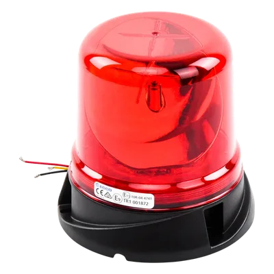 Baliza Rotativa LED / Tecnología Híbrida Sin Escobillas / Salida SAE J845 Clase I / Montaje Permanente / 8 LEDs Alta Intensidad / 12-24 VCC