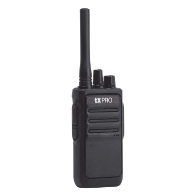 Radio Portátil Analógico UHF / 400-470 MHz / 2W / 16 Canales / VOX Manos Libres / Batería 6-8 hrs / 161 g (5.68 oz)