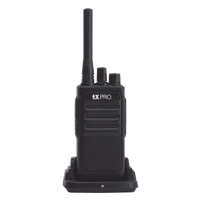 Radio Portátil Analógico UHF / 400-470 MHz / 2W / 16 Canales / VOX Manos Libres / Batería 6-8 hrs / 161 g (5.68 oz)