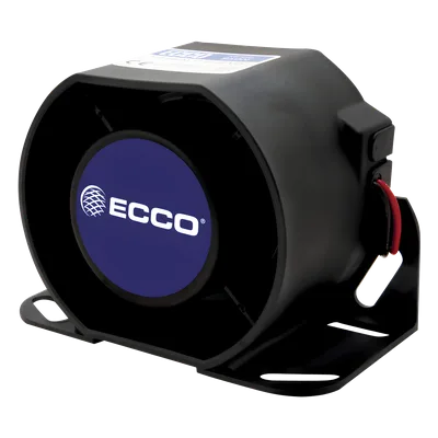 Alarma de Reversa Vehicular / 112 dB(A) / 12-36 VDC / Carcasa de Acero / Sellado Epoxi / 5.7" de Ancho