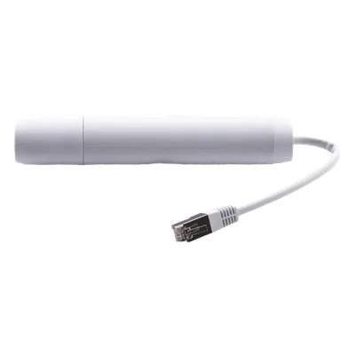 Convertidor PoE 802.3af a 24V Pasivo / Gigabit / Blindaje ESD 15 kV / Exterior -30 a 70 °C / Cable 10 cm