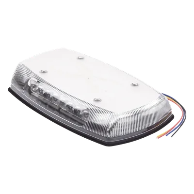 Mini Barra de Luces LED / Cobertura 360° / Óptica TIR de Largo Alcance / 18 Patrones Flash / IP65 / SAE J845 Clase II / 12-24V DC