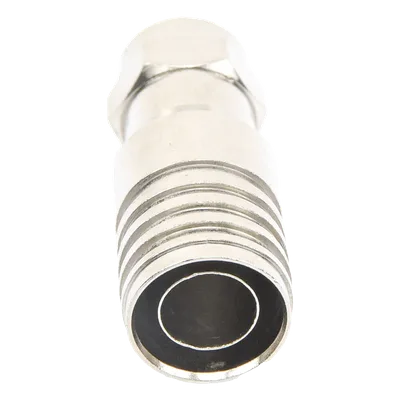 Conector F Macho / Plegable / 75 Ohm / Para Cable RG-11 / Rango -20°C a 80°C / Cuerpo Bronce-Niquelado