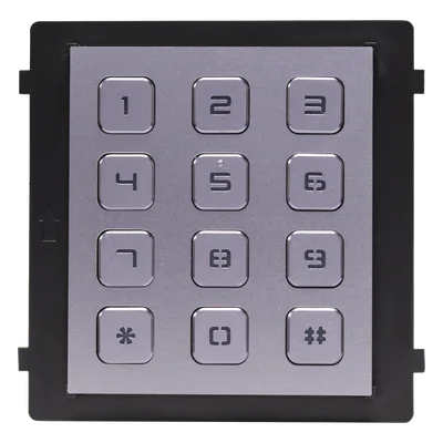 Módulo de Teclado para Frente de Calle / Apertura por Código / Llamada a Monitor / IP65 / Aluminio / -40 °C a +55 °C (-40 °F a 131 °F)