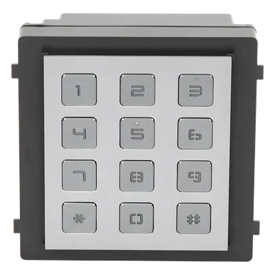 Módulo de Teclado para Frente de Calle / Apertura por Código / Llamada a Monitor / IP65 / Aluminio / -40 °C a +55 °C (-40 °F a 131 °F)