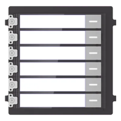 Módulo de Botones para Videoportero Modular / 6 Botones / Montaje Empotrado o Superficie / IP65 / Consumo 2 W
