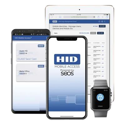 Credencial Móvil Virtual / Bluetooth 10 m (32.8 ft) / iOS y Android / Autenticación SEOS / Anti-Clonación