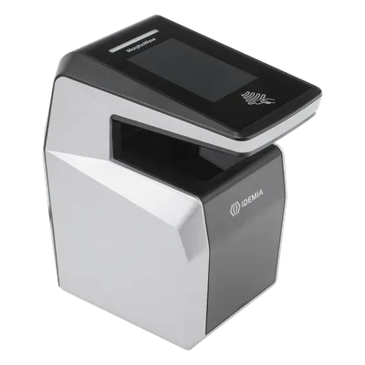Lector de huella sin contacto / Multiformato MIFare, DESFire, Prox HID, iCLASS, QR / IP65 / PoE / Captura 4 dedos