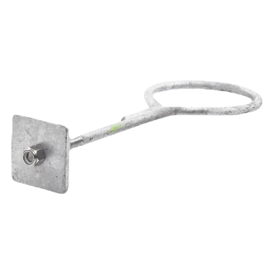 Ancla con Aro / Varilla 1/2" / 40 cm (15.7 in) / Galvanizado por Inmersión / Pared o Losa