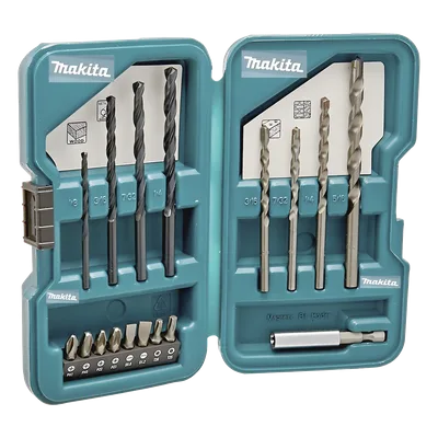 Juego de accesorios multipropósito 17 piezas para metal, concreto, madera y puntas para atornillar.