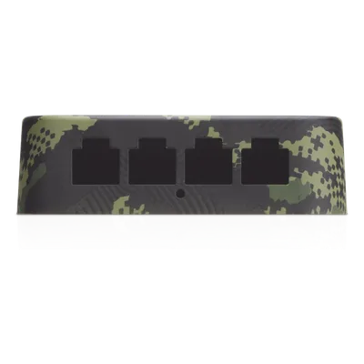 Máscara Decorativa para Punto de Acceso / Diseño Militar Camuflaje / Material ABS Duradero / Paquete de 3 Unidades / Instalación sin Herramientas