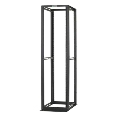 Rack de Cuatro Postes / 45 Unidades de Rack / 19" EIA / Carga 2500 lbs (1134 kg) / Profundidad 762 mm (30 in) / Rieles Numerados Roscados #12-24