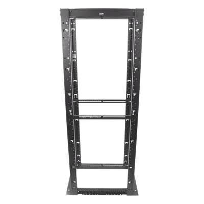 Rack de Cuatro Postes / 45 Unidades de Rack / 19" EIA / Carga 2500 lbs (1134 kg) / Profundidad 762 mm (30 in) / Rieles Numerados Roscados #12-24