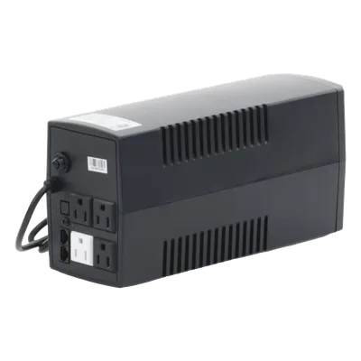 UPS de 600 VA / 360 W / Topología Línea Interactiva / AVR / 4 Tomas NEMA 5-15R / 120 Vca / Torre