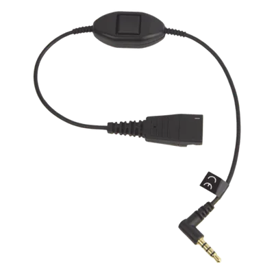 Cable QD a 3.5 mm / Push-to-Talk Integrado / Control de Llamadas / Compatible Smartphones
