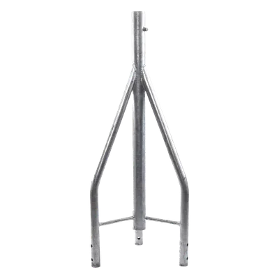 Tramo de Remate para Torre / Acero ASTM A36 / Galvanizado por Inmersión en Caliente / 3 Opresores para Pararrayos / Longitud 350 mm (1.15 ft) / Tolerancia ±1 mm