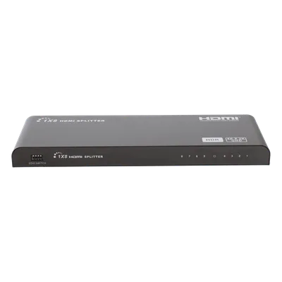 Splitter HDMI / 1 Entrada 8 Salidas Simultáneas / 4K×2K @ 60 Hz / HDR10 / Dolby Vision / 18 Gbps / 10 m (32.8 ft) / HDMI 2.0 / HDCP 2.2