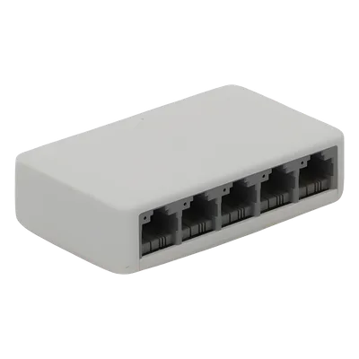 Switch de Escritorio / 5 Puertos 10/100 Mbps / Capacidad de Conmutación 1 Gbps / Sin Ventilador / Plug and Play