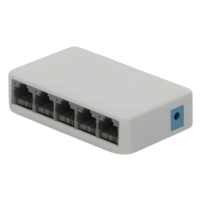 Switch de Escritorio / 5 Puertos 10/100 Mbps / Capacidad de Conmutación 1 Gbps / Sin Ventilador / Plug and Play