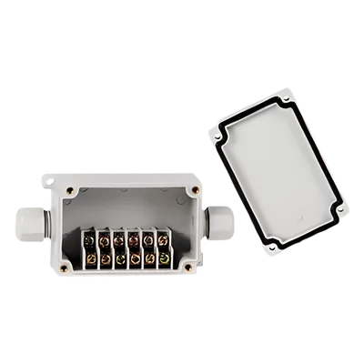 Caja de Conexión Exterior / 6 Líneas / IP66 / -40 a +120 °C / 110 VCA 3 A / 12-22 AWG