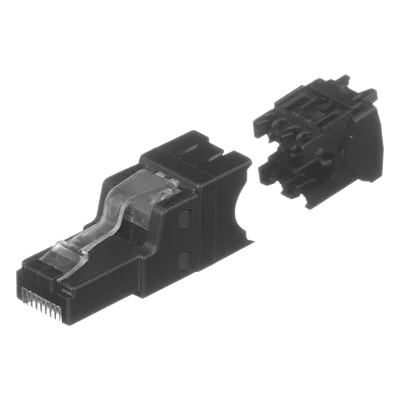 Plug RJ45 UTP / Cat6A / Terminación en Campo / 22-26 AWG / Recto y Angulado / 0.5-0.7 ft Equivalente
