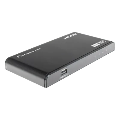 Divisor (Splitter) HDMI 4K de 1 Entrada a 4 Salidas (Simultaneas) / Soporta 4K×2K  / Ajuste de resoluciones EDID / HDR / HDMI 2.0 /  HDCP 2.2  / Permite mezclar pantallas en 4K y 1080P