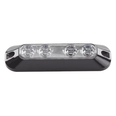 Luz Perimetral / 4 LEDs Ultra Brillantes / Ámbar / 12-24 VCC / 4.7 pulgadas (0.39 pies)