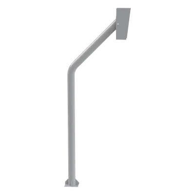 Base Tubular para Lectora RFID / Acero Calibre 14-16-18 / 1206 mm (3.96 ft) de Alto / 3.3 kg / Pintura Electrostática Gris Mate / Anclaje Barrenancla Incluido