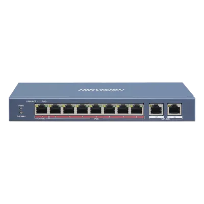 Switch PoE+ / 7 Puertos 10/100 Mbps 30 W / 1 Puerto Hi-PoE 90 W / 2 Uplink Gigabit / Extensión 300 m (984.3 ft) / 110 W