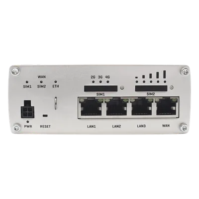 Router Industrial LTE 4.5G Cat 6 / 300 Mbps / 4 Puertos Gigabit / Dual SIM / GNSS / PoE / -40°F a 167°F