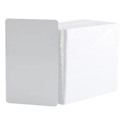 Tarjetas PVC Adhesivas / CR79 83.9 x 51 mm / 10 mil / Imprimibles por un Lado / 500 Piezas / Para Tarjetas de Proximidad