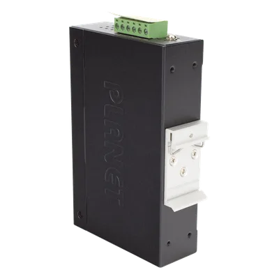 Convertidor de Medios PoE Industrial / SFP 1000BASE-X a RJ45 Gigabit / PoE+ 802.3at 30W / -40 a 75°C / IP30 / 12-48V CC o 24V CA