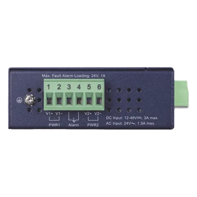 Convertidor de Medios PoE Industrial / SFP 1000BASE-X a RJ45 Gigabit / PoE+ 802.3at 30W / -40 a 75°C / IP30 / 12-48V CC o 24V CA