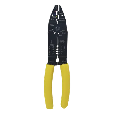Pinza Multifuncional / 8.5 in / Pelacables 10-22 AWG / Cortador 3mm / Plegador Terminales