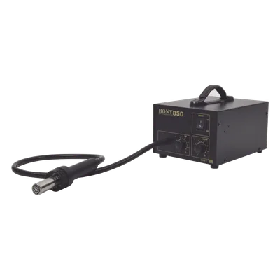 Estación de Soldadura SMD / Aire Caliente 20W / Flujo 23 L/min / 4 Boquillas / Diseño Antiestático