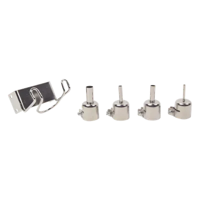 Estación de Soldadura SMD / Aire Caliente 20W / Flujo 23 L/min / 4 Boquillas / Diseño Antiestático